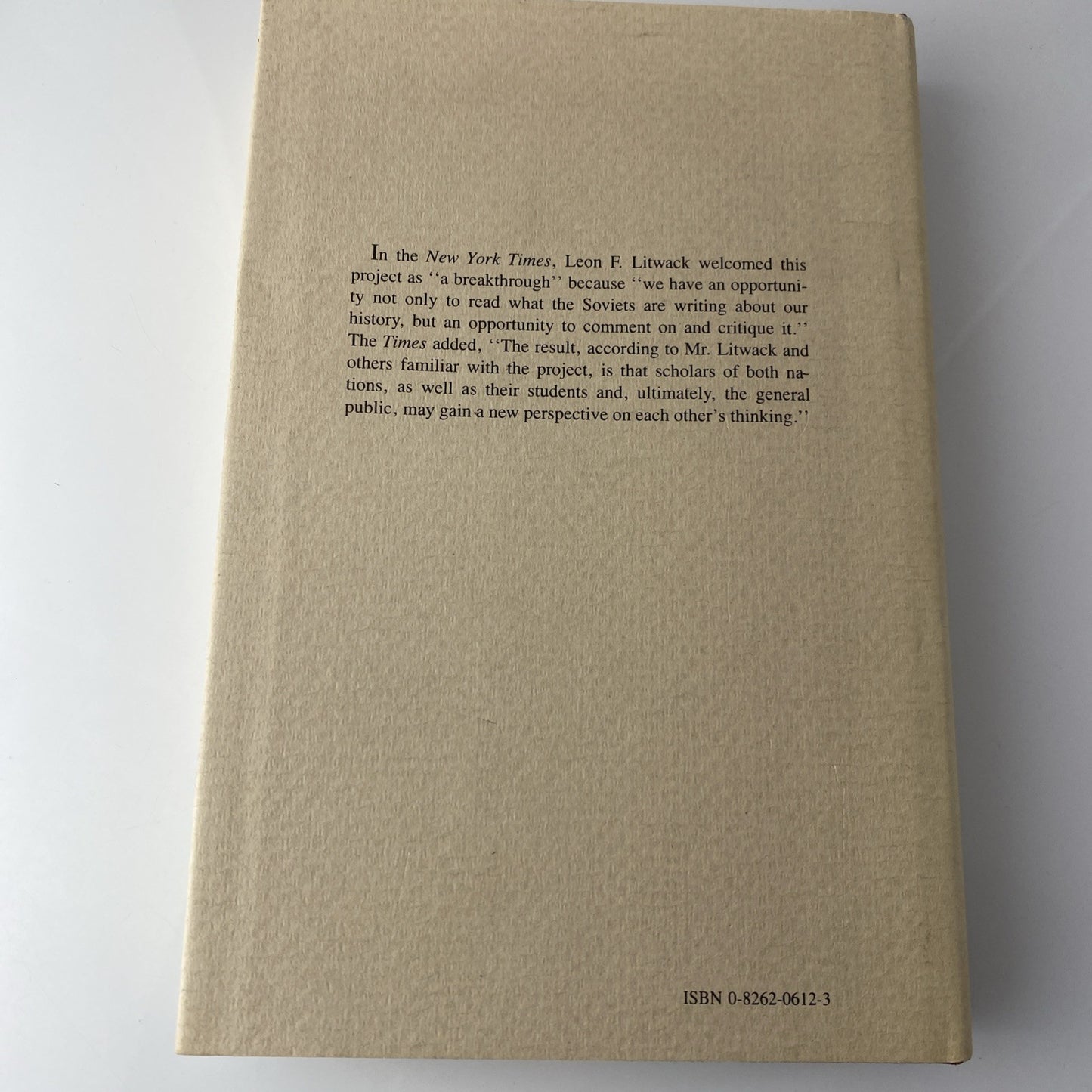 1989 History Book Soviet-American Dialogue On The New Deal Cold War Information
