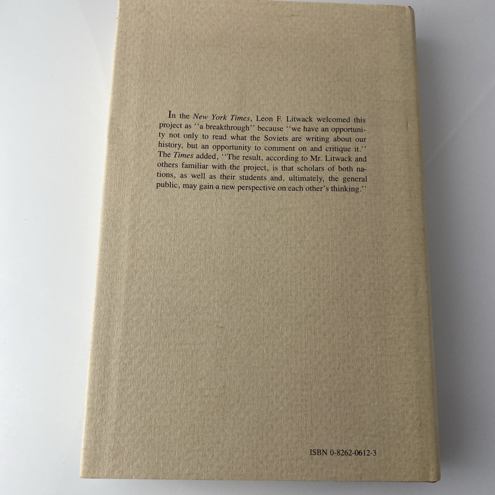 1989 History Book Soviet-American Dialogue On The New Deal Cold War Information