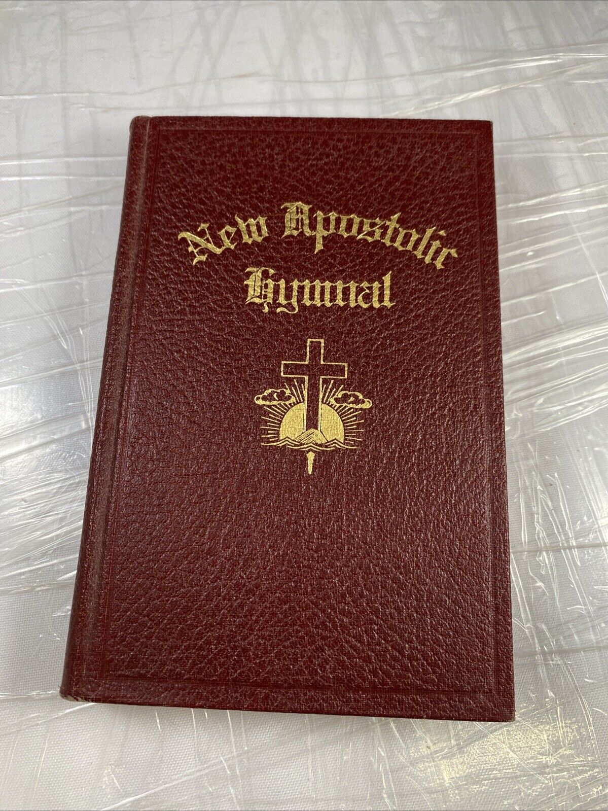 Rare Vintage 1950s Christian Hymnal ‘New Apostolic Hymnal Small Red Leather RARE