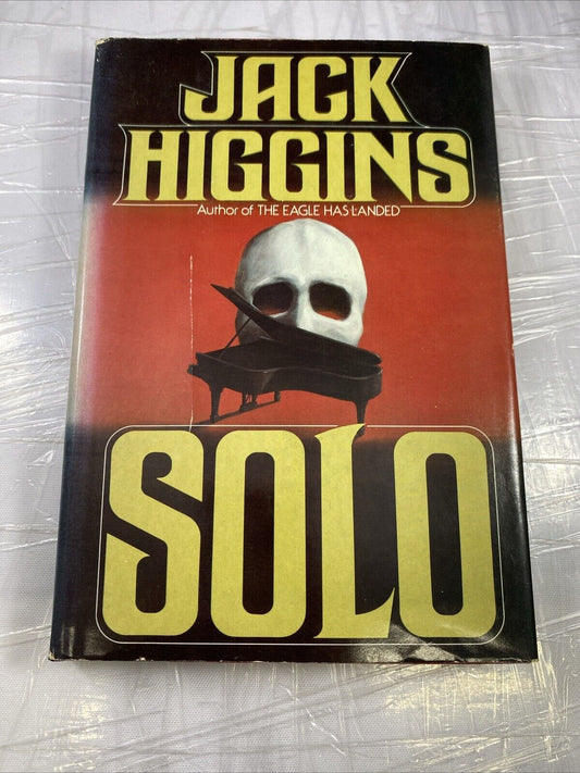 Jack Higgins Solo Hardcover with Dust Jacket 1980 Book Club Edition GOOD VTG