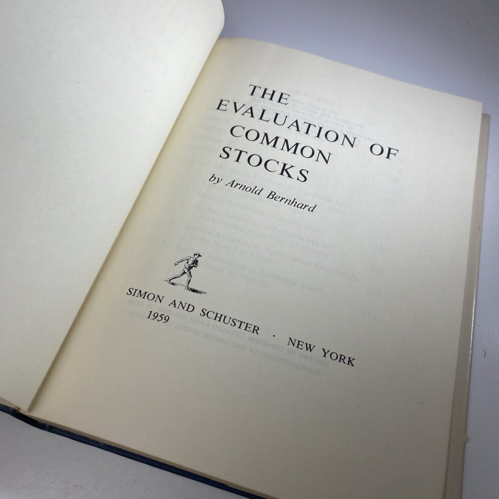 Vintage 50s Investing Finance Evaluation of Common Stocks by Arnold Bernhard