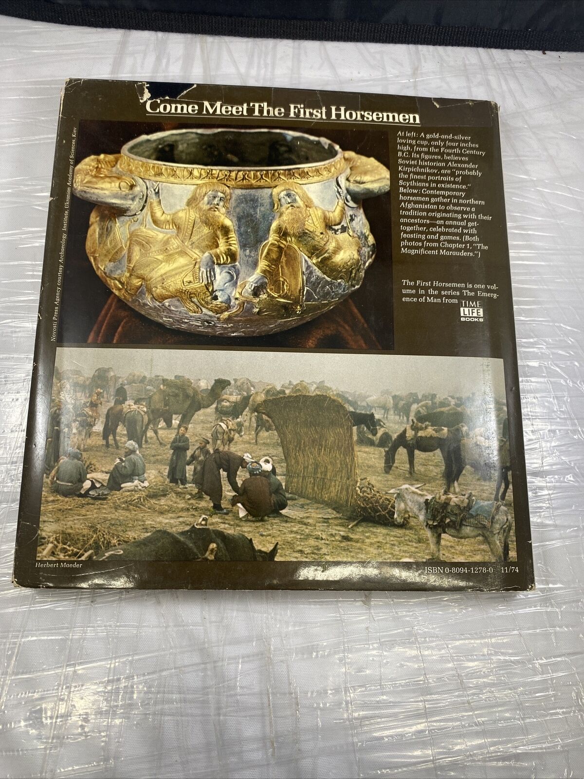 THE FIRST HORSEMAN THE EMERGENCE OF MAN Vintage 80s Time Life History Book