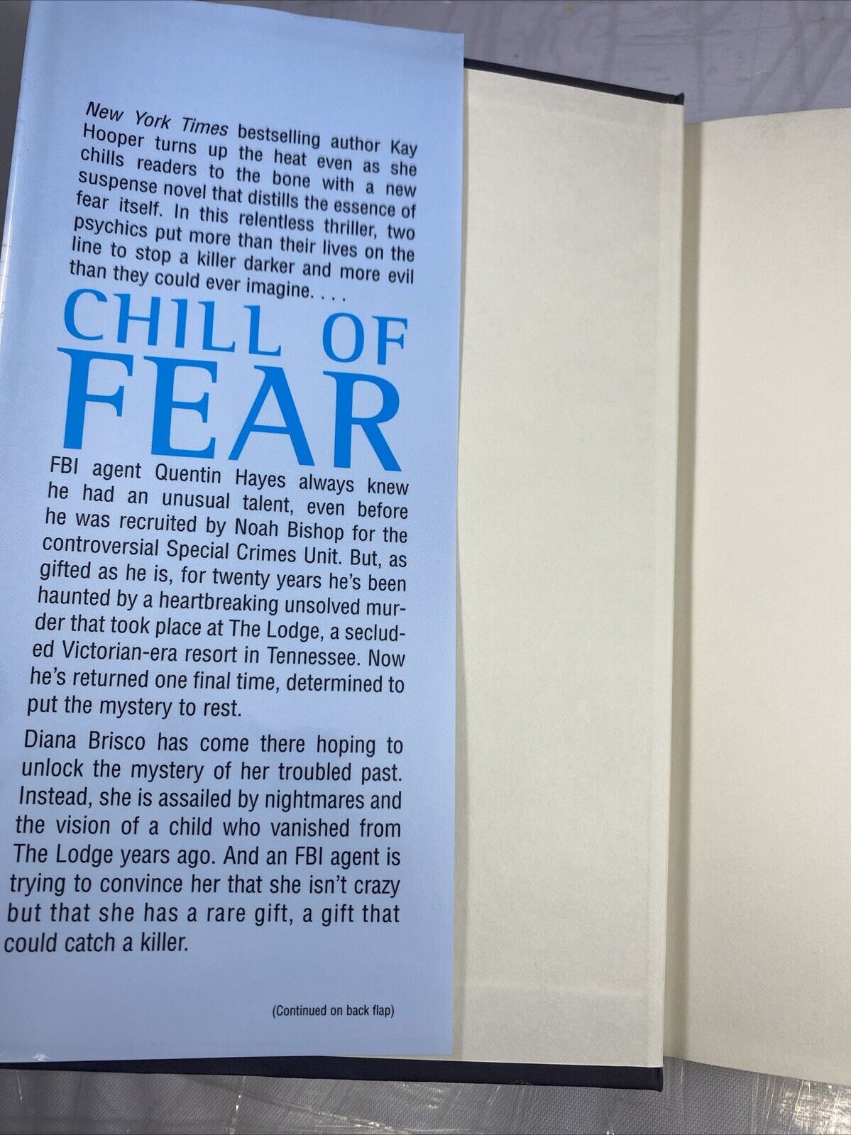 Chill of Fear - Hardcover By Hooper, Kay - VERY GOOD Book Club Ed