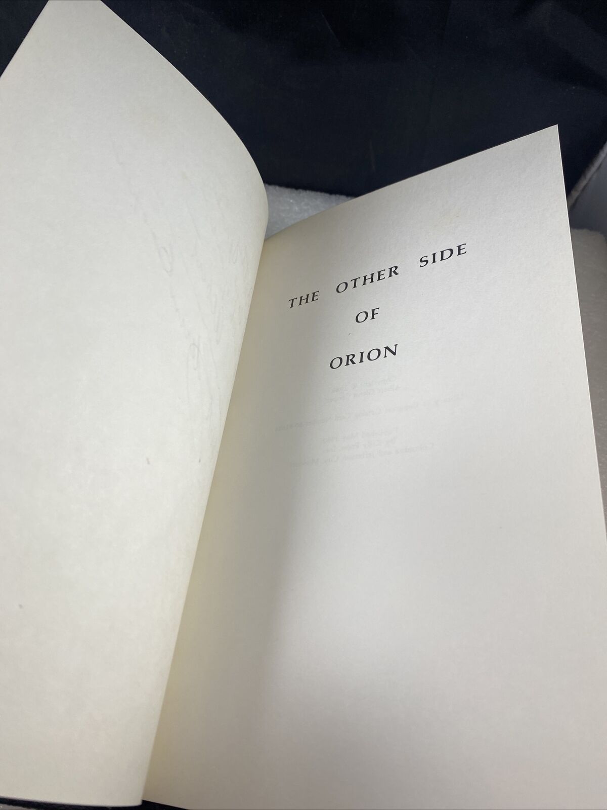 *Signed*Inscribed* The Other Side Of Orion Albert Cooper Rare American Poetry