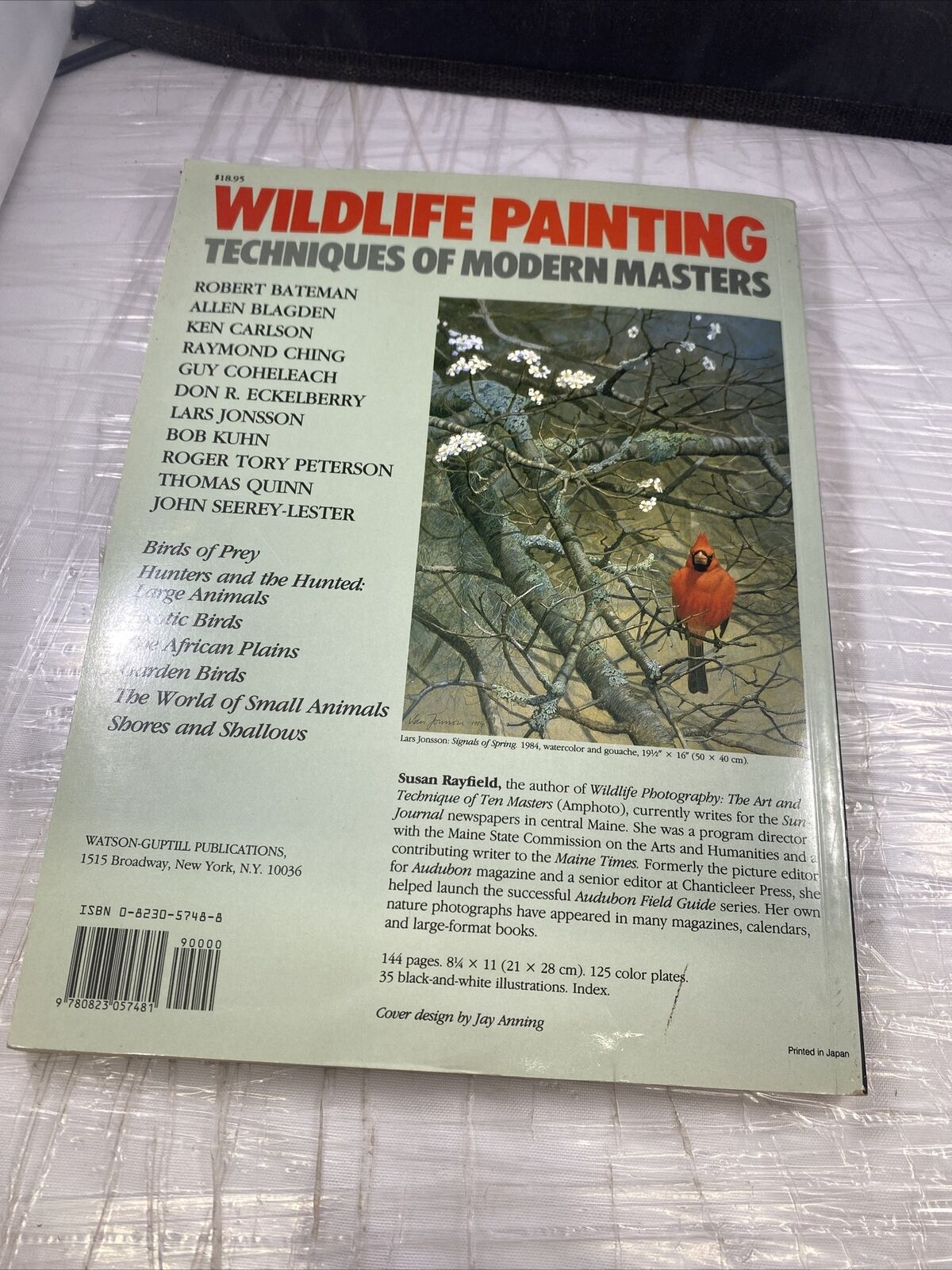 WILDLIFE PAINTING Techniques of Modern Painters Vintage 80s Paperback Art How To