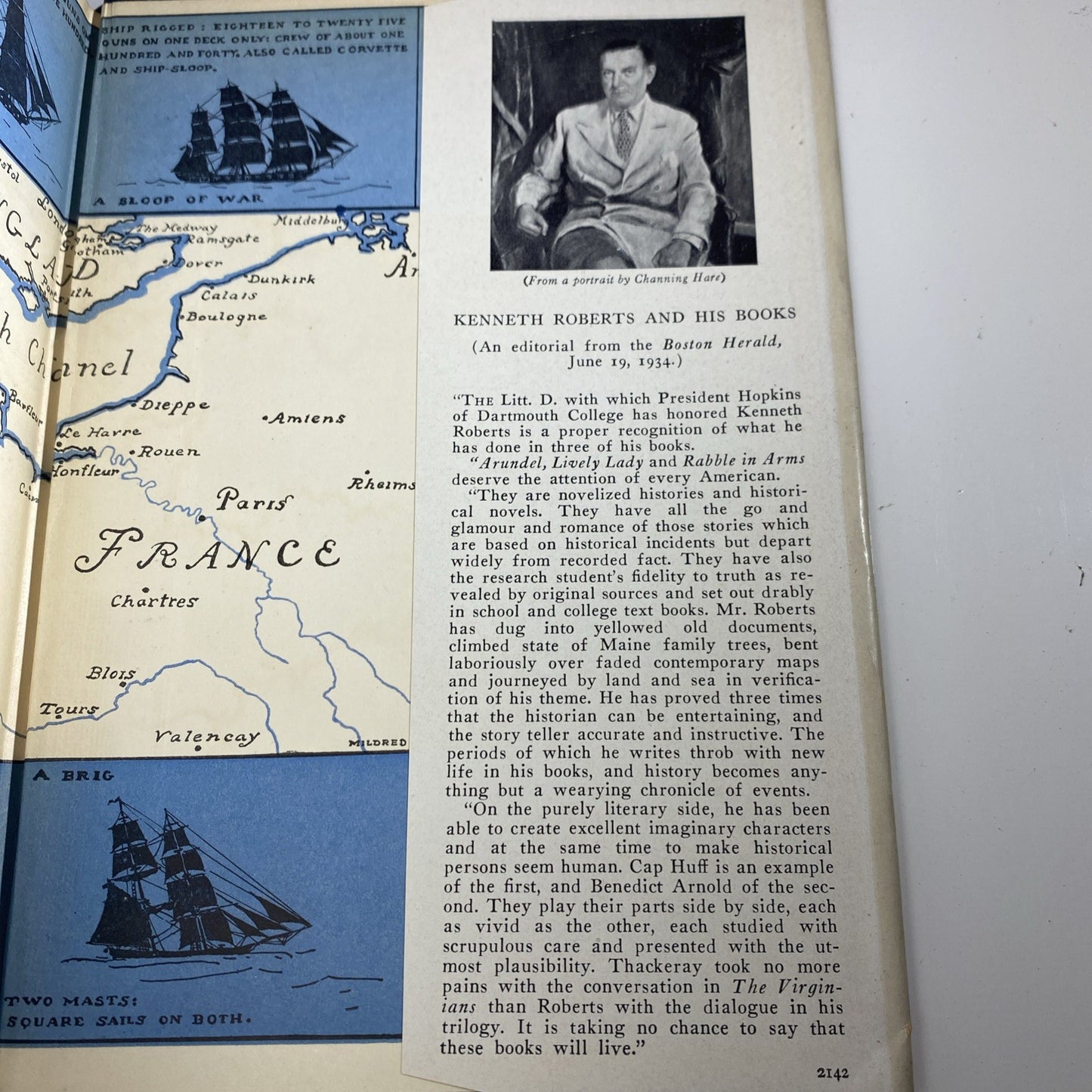 Captain Caution By Kenneth Roberts ~ First Edition & Print ~ Vintage 1934 HCDJ