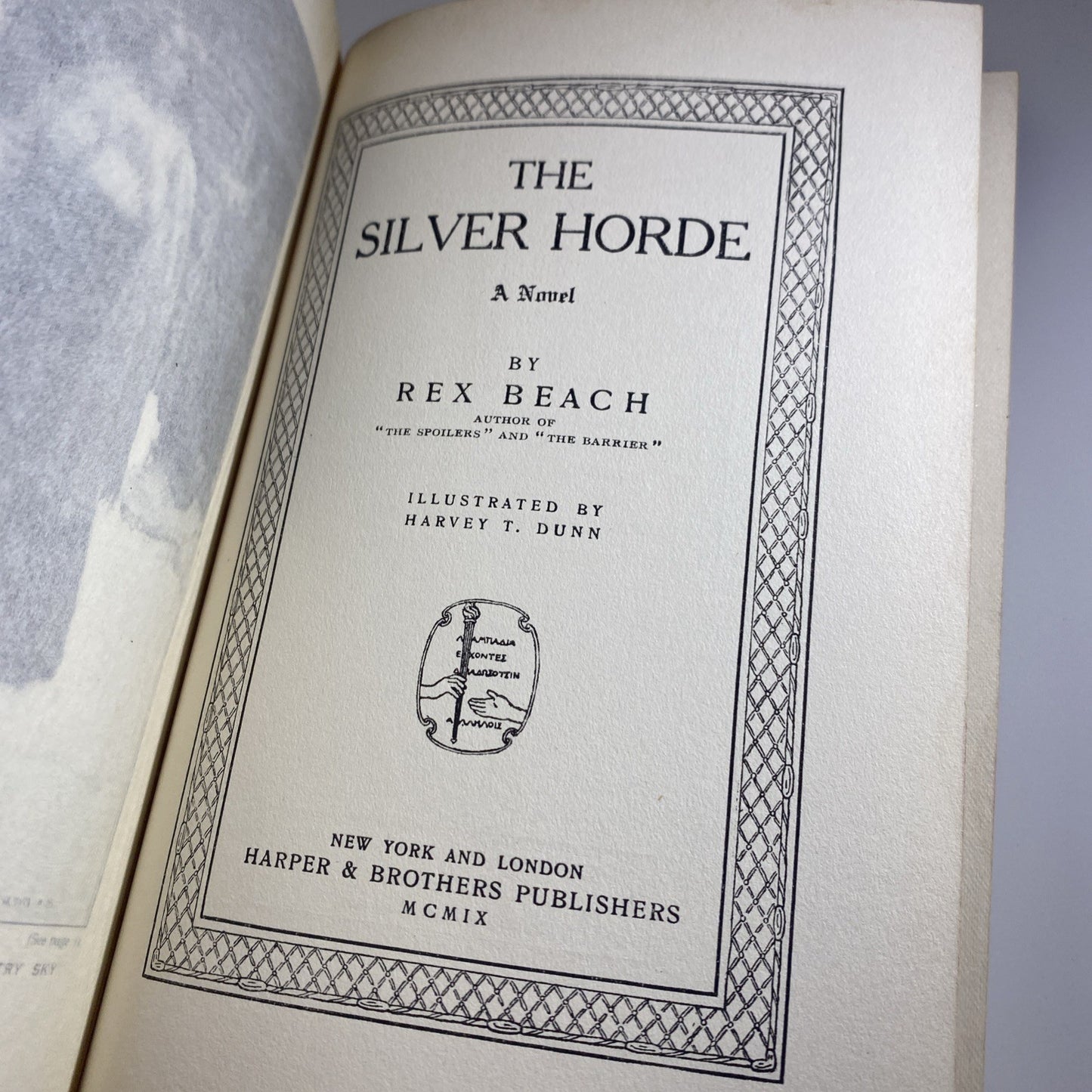The Silver Horde by Rex Beach 1909 First Edition Illustrated  by Harvey T. Dunn