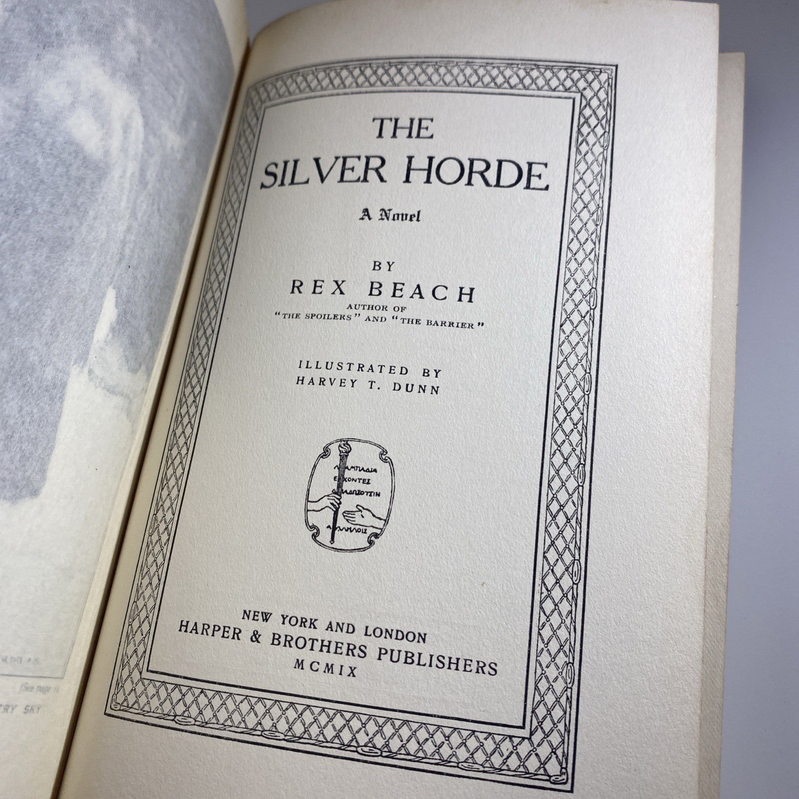 The Silver Horde by Rex Beach 1909 First Edition Illustrated  by Harvey T. Dunn
