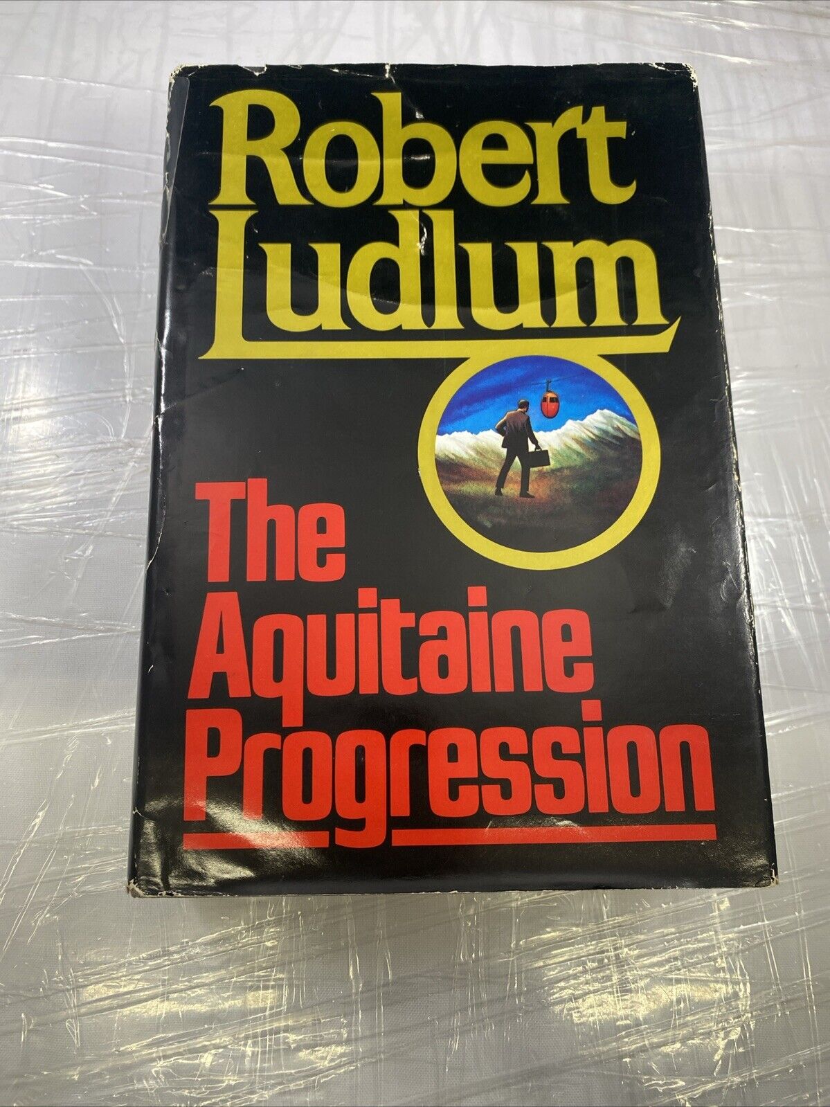 Aquitaine Progression by Robert Ludlum (1985, Hardcover) FAST SHIPPING GOOD