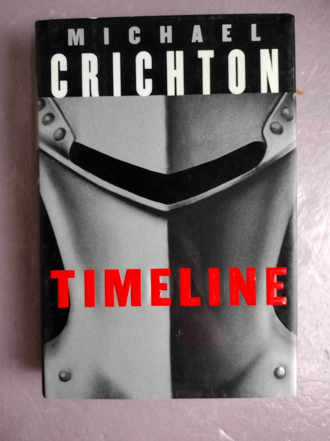 Timeline Michael Crichton 1999 Hardcover Time Travel Thriller Alfred A. Knopf