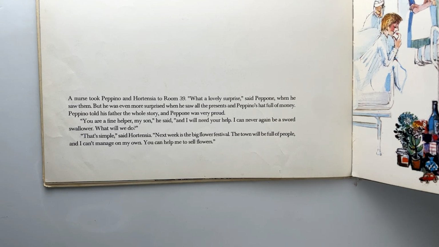 Peppino by Ursina Ziegler and Sita Jucker 1971 Illustrated Children's Book