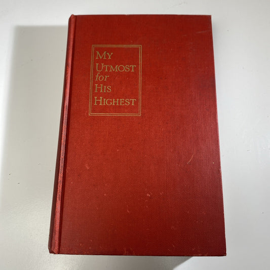 MY UTMOST FOR HIS HIGHEST Golden Book of Oswald Chambers HC 1935 36th Print