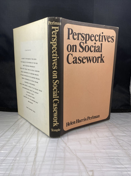 Perspectives on Social Casework Hardcover Helen Perlman Vintage 70s Sociology