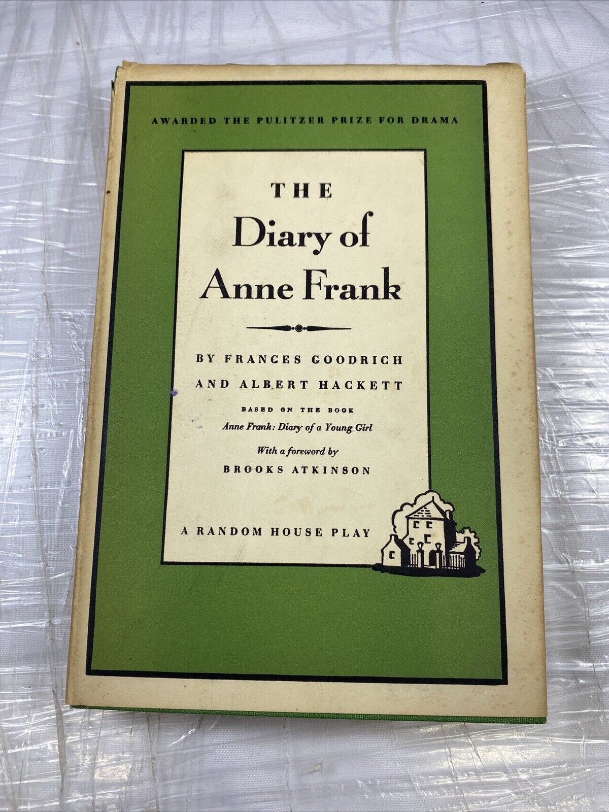 The Diary Of Anne Frank Hardcover Vintage Rare First Book Club Edition 1956