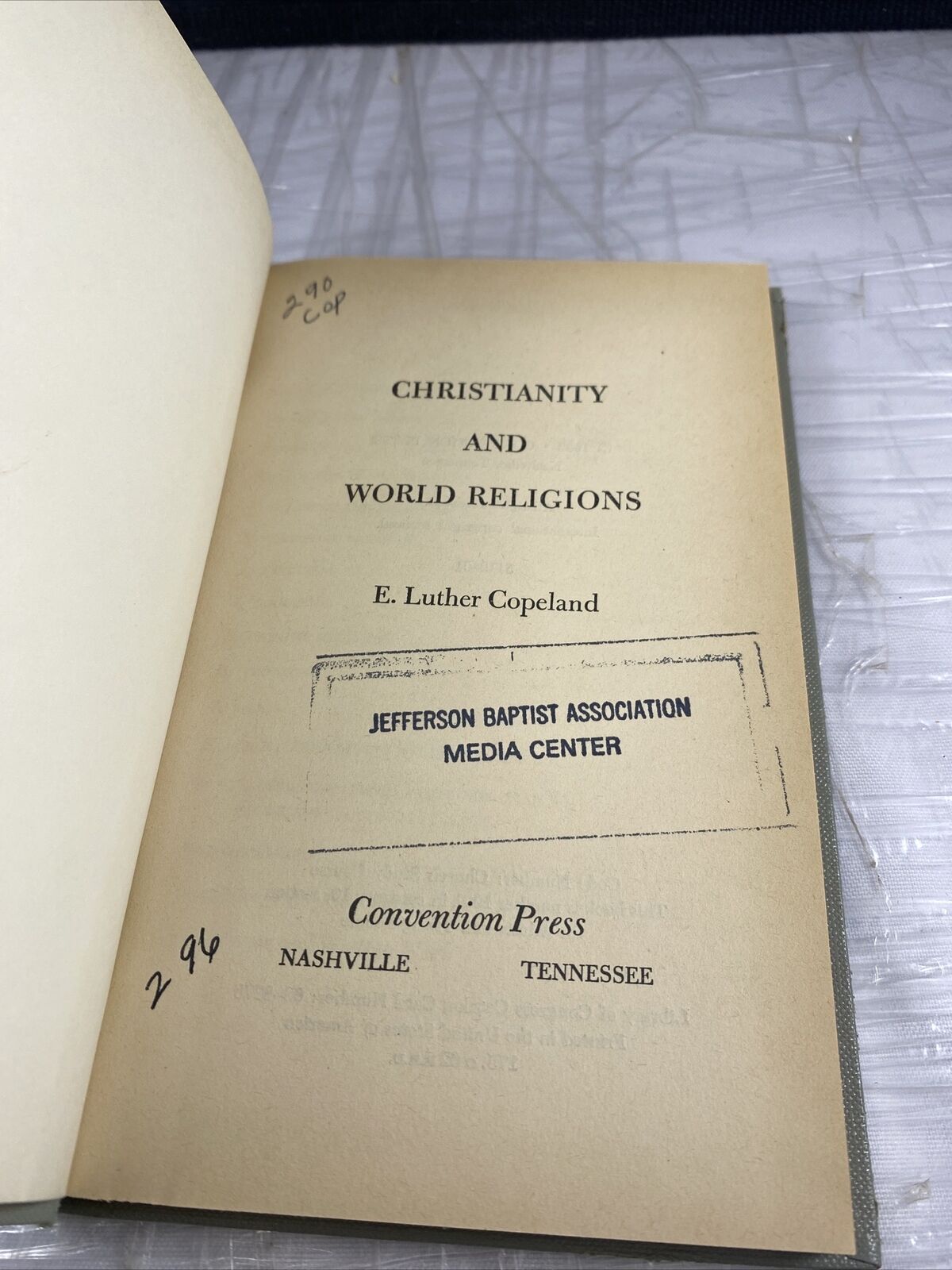 Vintage Christianity & World Religions - E Luther Copeland 1960s Book