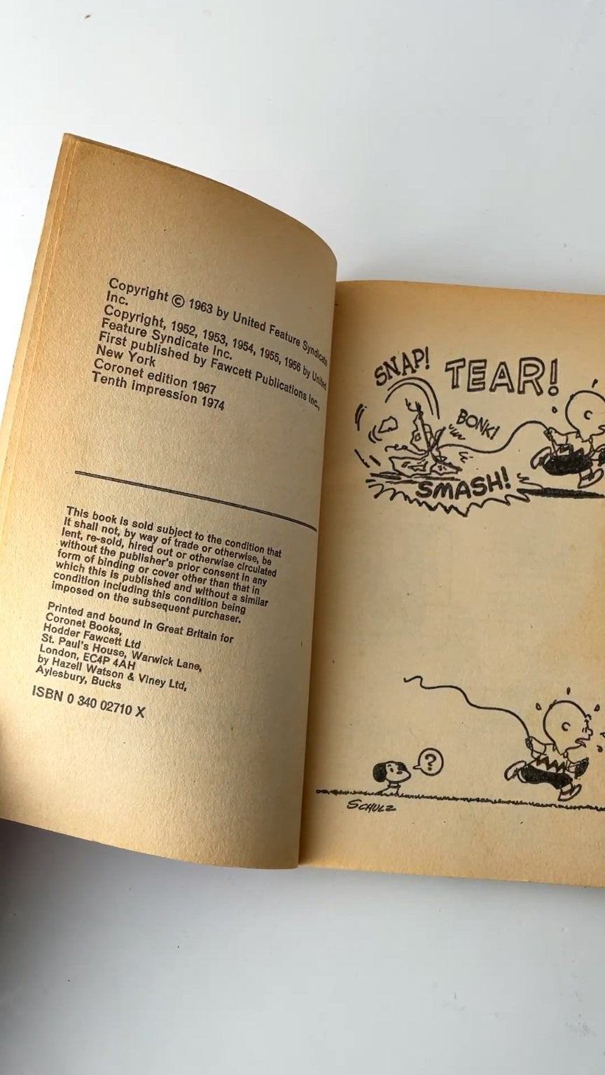 For the Love of Peanuts! by Charles M. Schulz Tenth Edition 1974