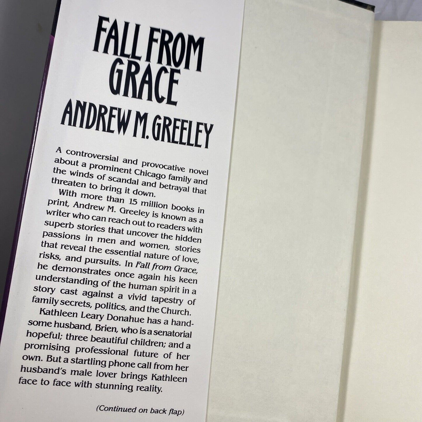 Fall from Grace by Andrew M. Greeley (1993, Hardcover) BCE Putnam