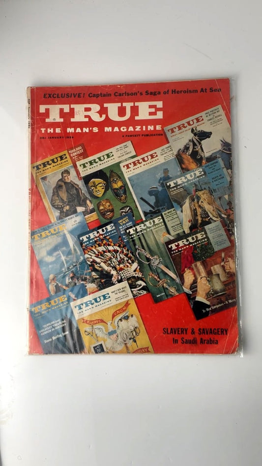 True The Man's Magazine January 1959 Slavery & Savagery Saudi Arabia