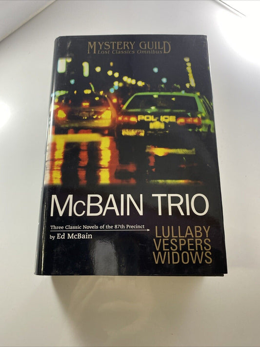 NEW Ed McBAIN TRIO: LULLABY~VESPERS~WIDOWS 87th Precinct Mystery Guild Omnibus