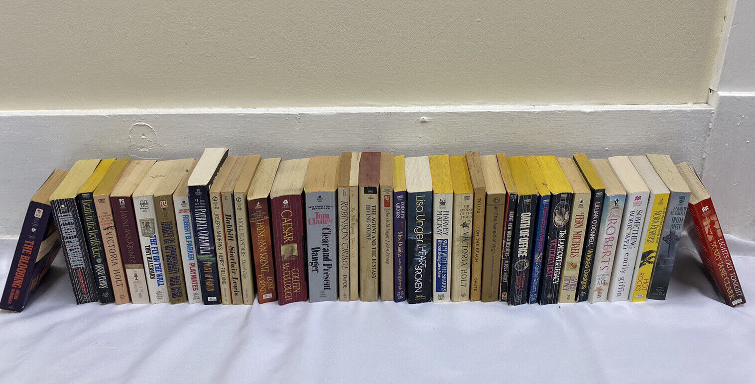 36 Count Paperback Book lot bundle Assortment-fiction-Irish Mist, Hot Rocks