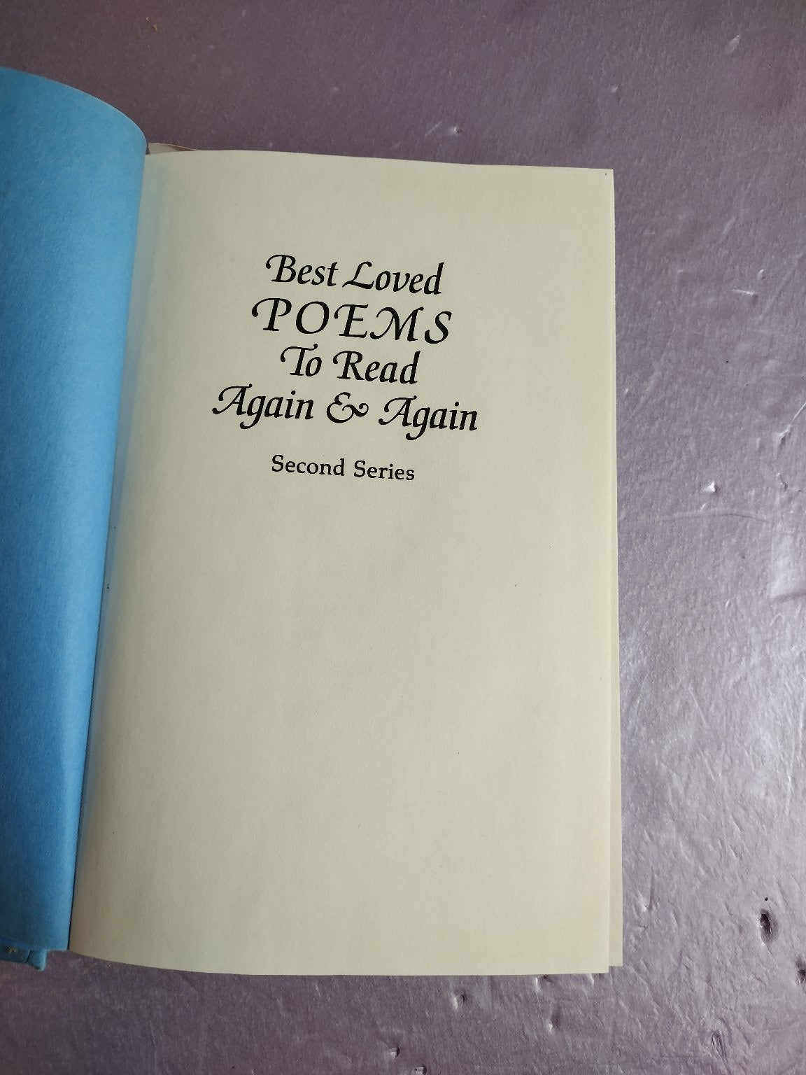 Best Loved Poems To Read Again & Again Second Series Mary Sanford Laurence