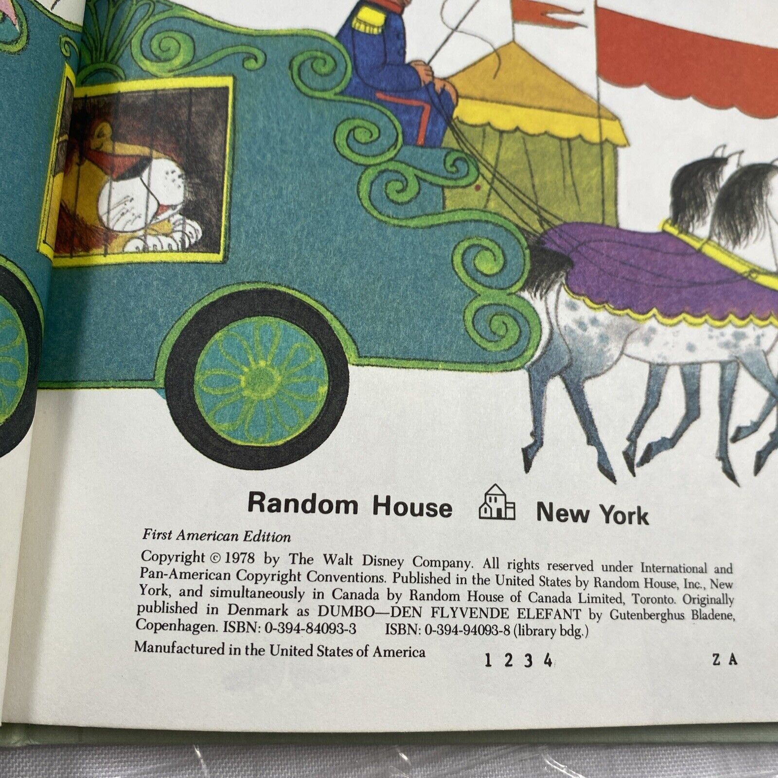 Disney's “Dumbo The Flying Elephant” Book - First American Edition FIrst Print
