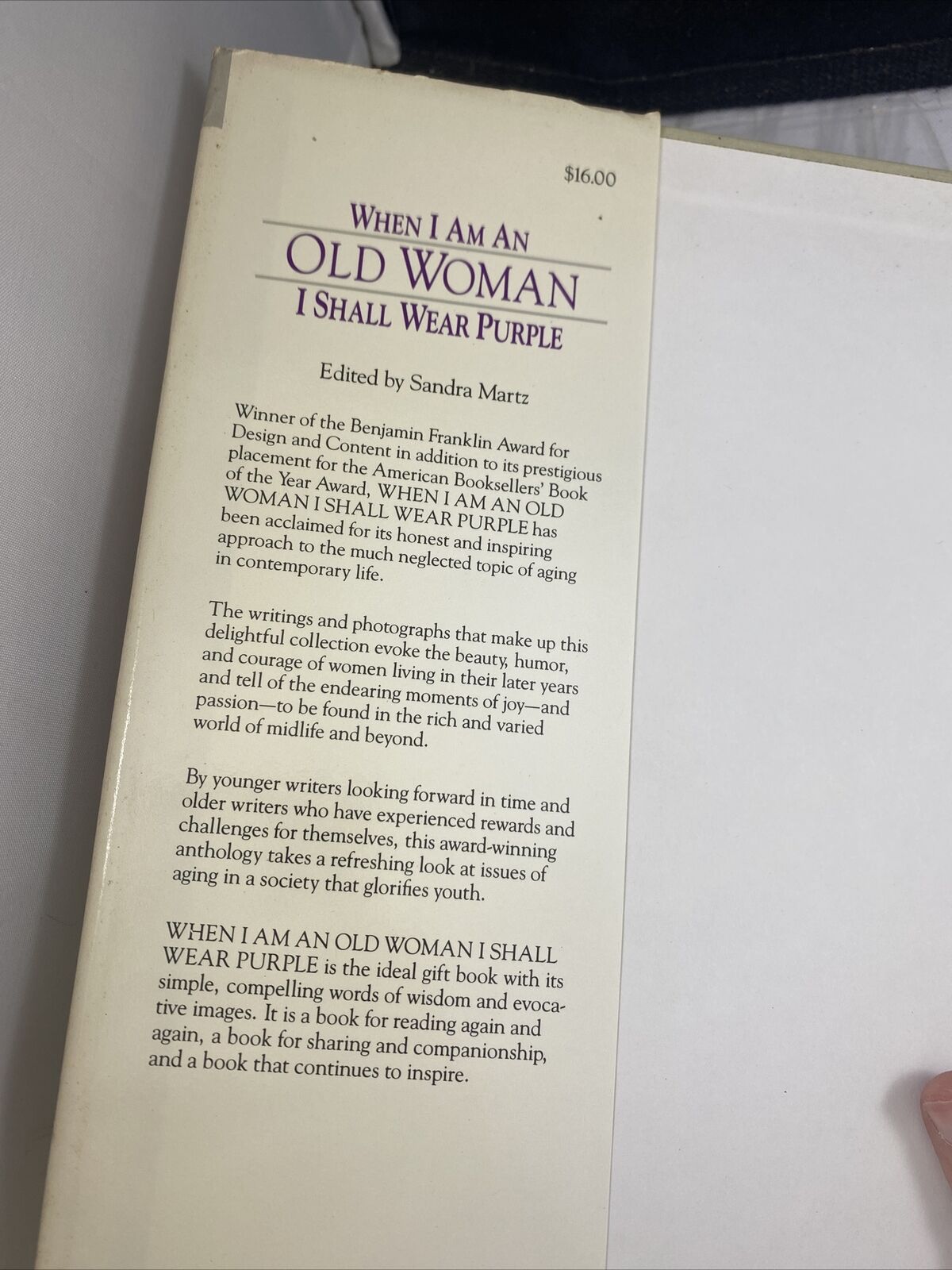 When I Am An Old Woman I Shall Wear Purple Poems Short by Sandra Haldeman Martz