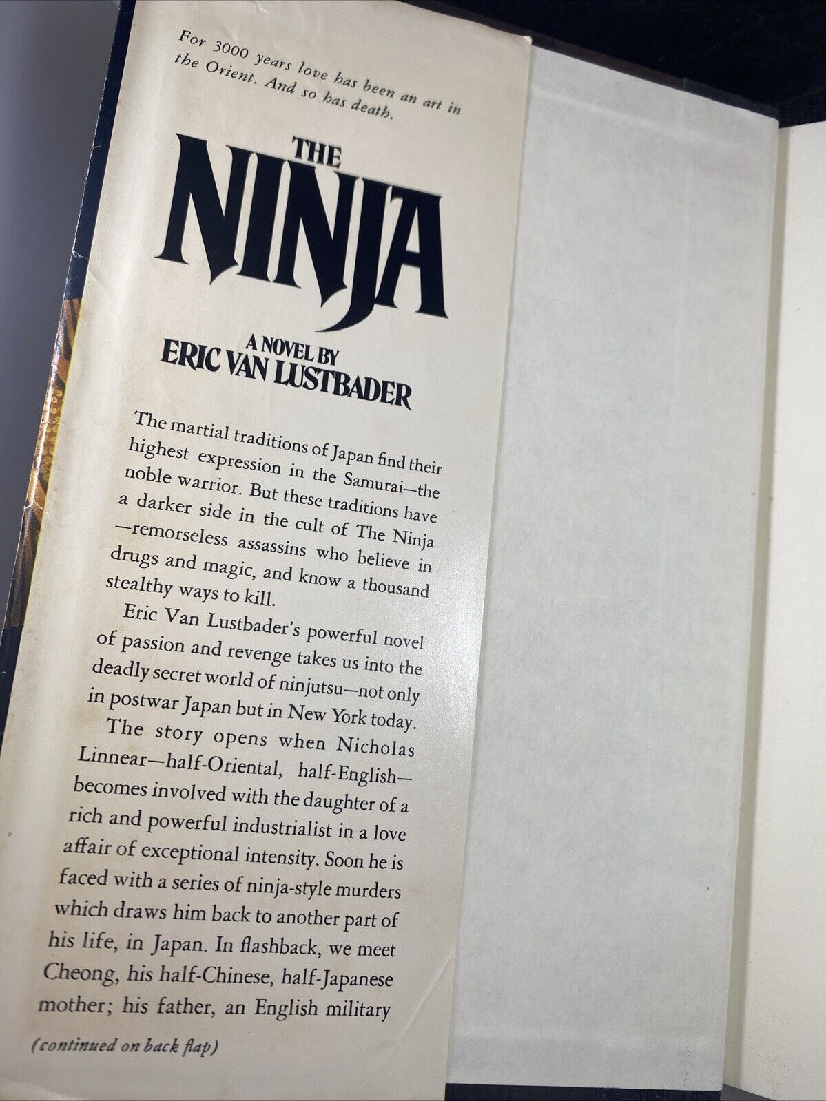 The Ninja - Hardcover By Eric Van Lustbader - GOOD NO MARKS