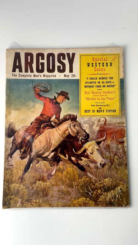 Argosy May 1954 Special Western Issue Illustrated Men's Magazine