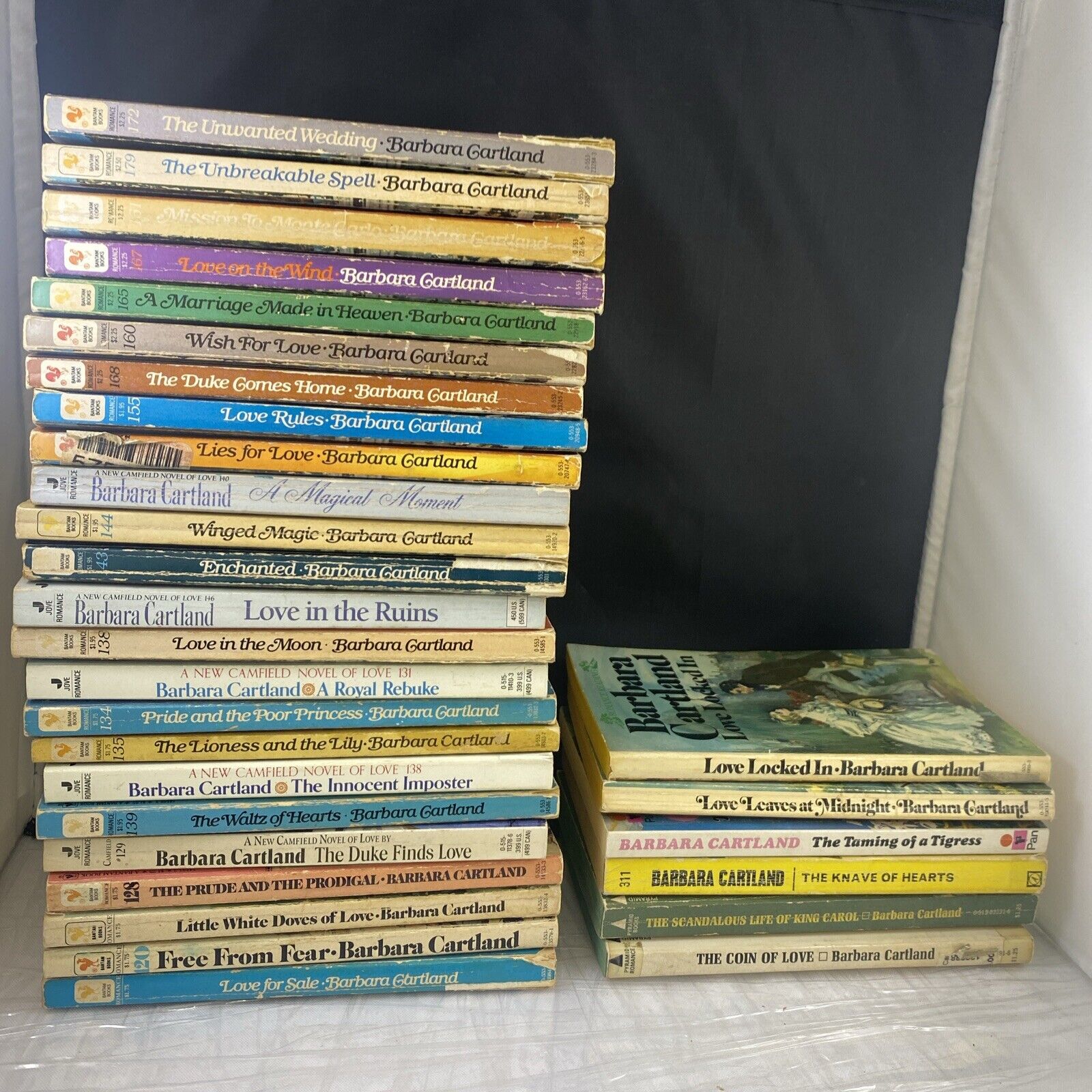 lot Of 160 Barbara Cartland Vintage Romance Paperback Book 50s 60s 70s 80s Novel