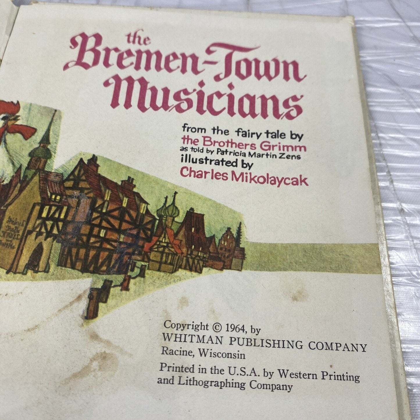 The Bremen Town Musicians, A VTG Tell A Tale Books 1964 Hardcover  Collectible