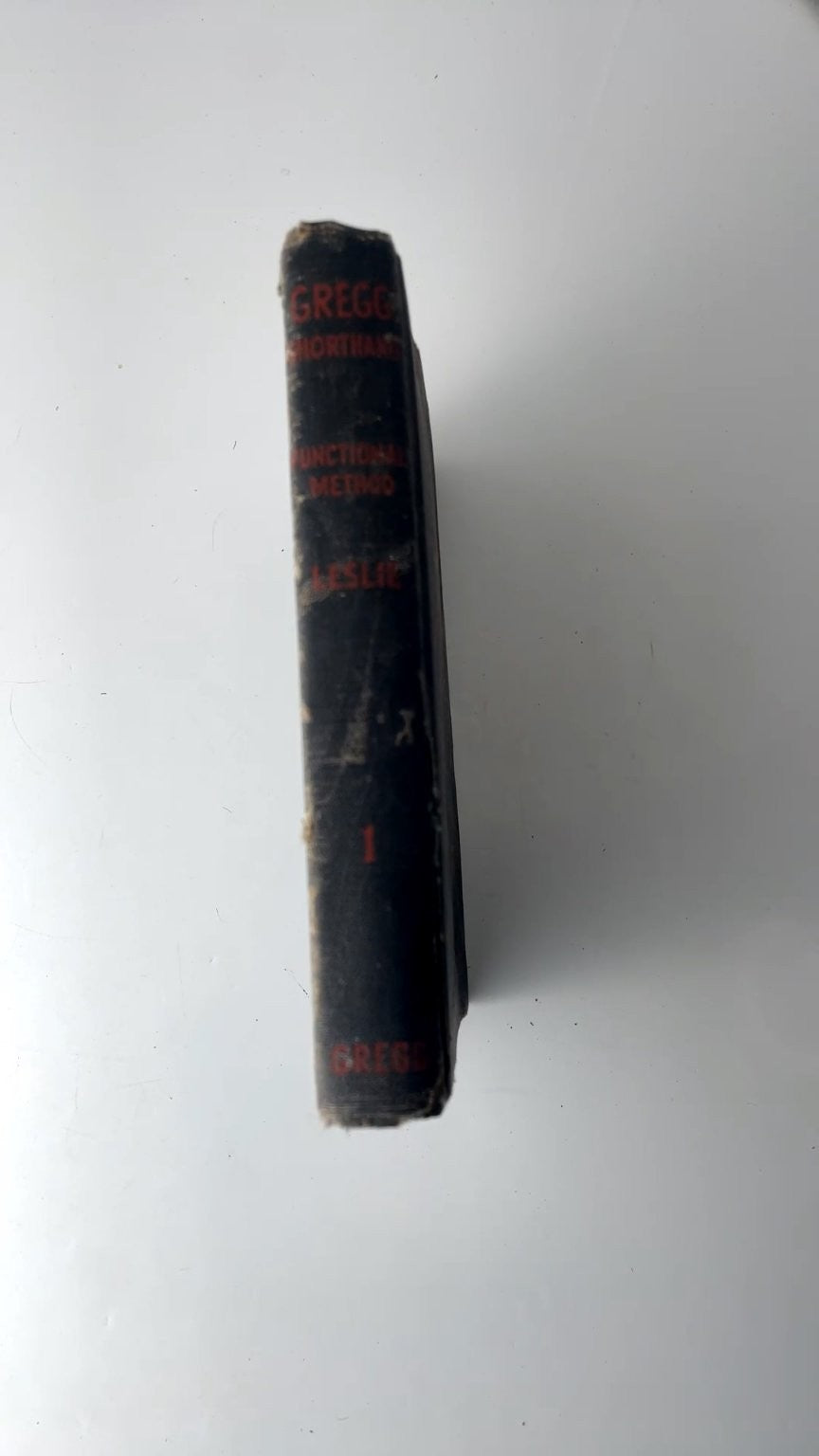 Gregg Shorthand Functional Method Louis A. Leslie Vintage Gregg Pub