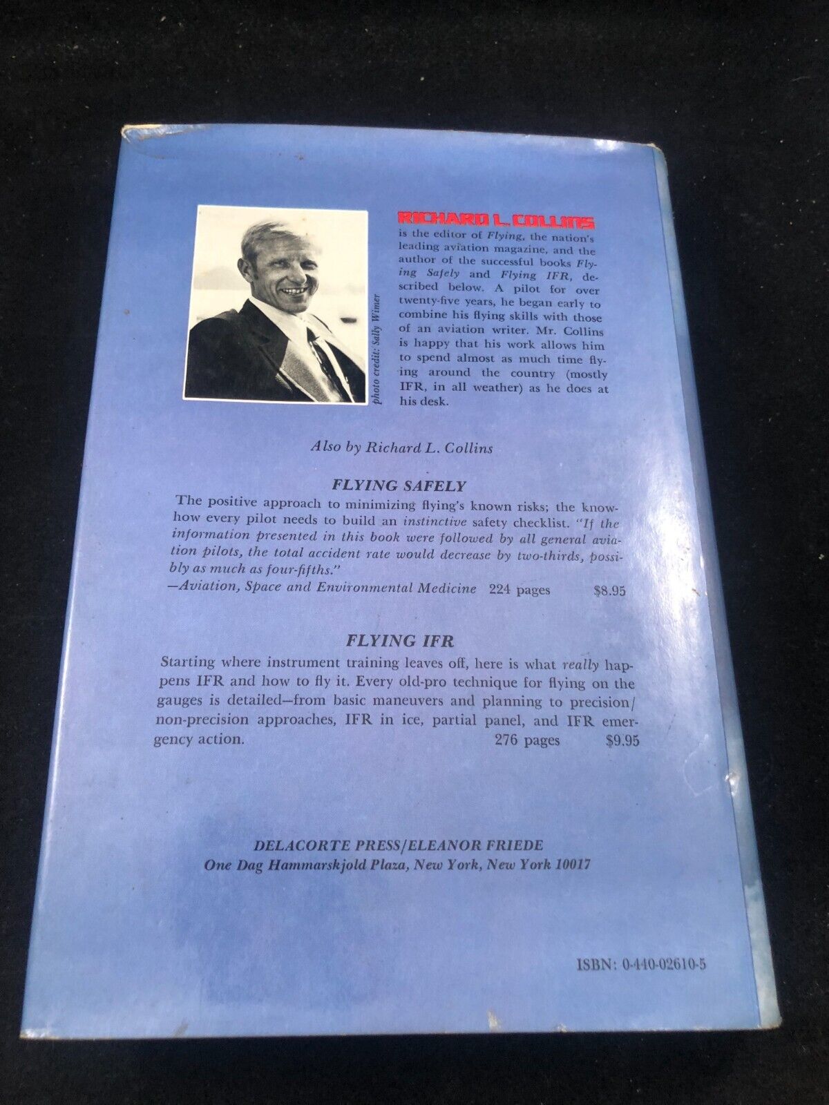 Aviation FLYING THE WEATHER MAP By Richard L Collins - Hardcover 1st print