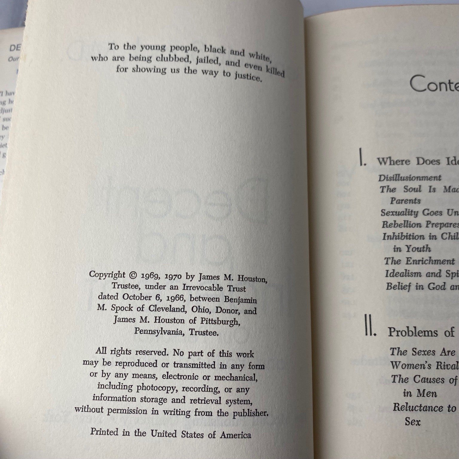 Decent and Indecent Benjamin Spock 1970 First Edition McCall Publishing