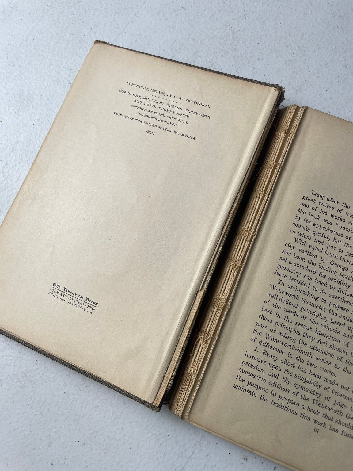 Solid Geometry Wentworth Smith 1903 Mathematics Textbook Ginn Company
