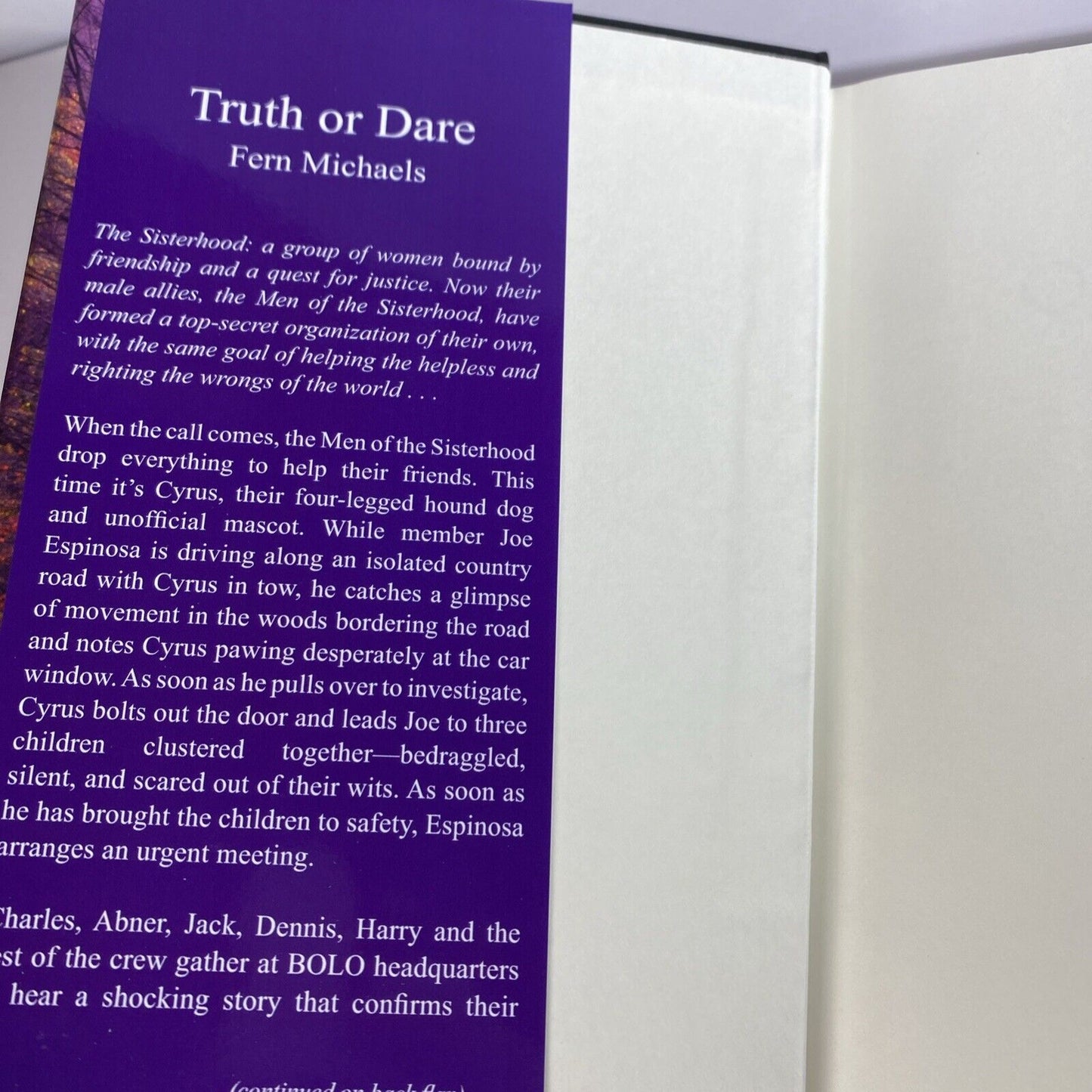 Fern Michaels Truth Or Dare Book Club Edition Hardcover Fiction Novel