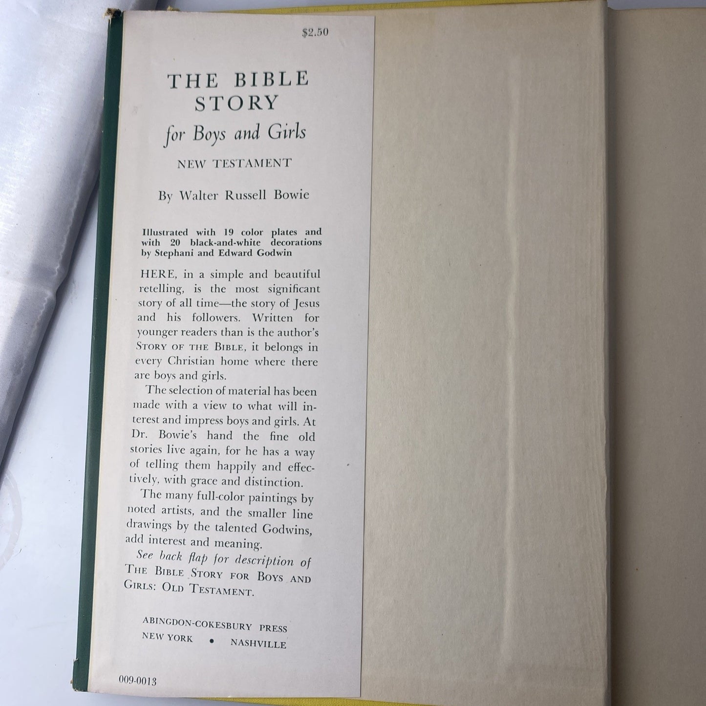 The Bible Story For Boys And Girls By Walter Russell Bowie 1951 New Testament
