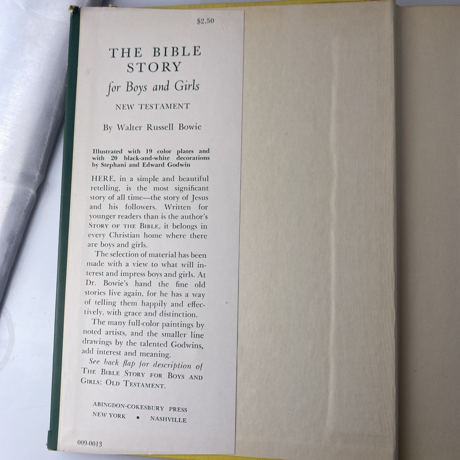 The Bible Story For Boys And Girls By Walter Russell Bowie 1951 New Testament