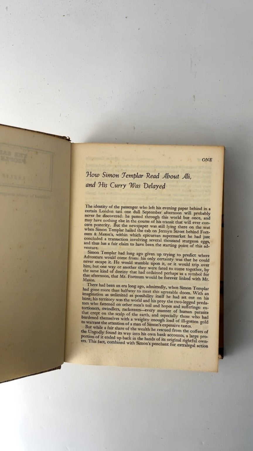 The Saint and the People Importers Leslie Charteris 1971 First Edition Doubleday