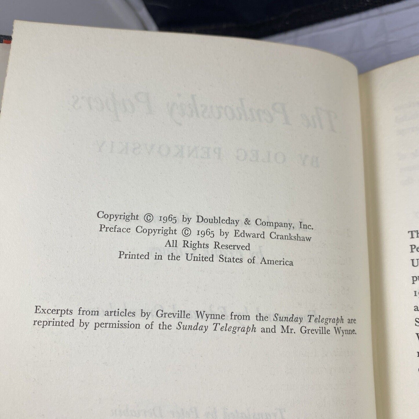 The Penkovskiy Papers by Oleg Penkovskiy (1965, 60s Russian History In English