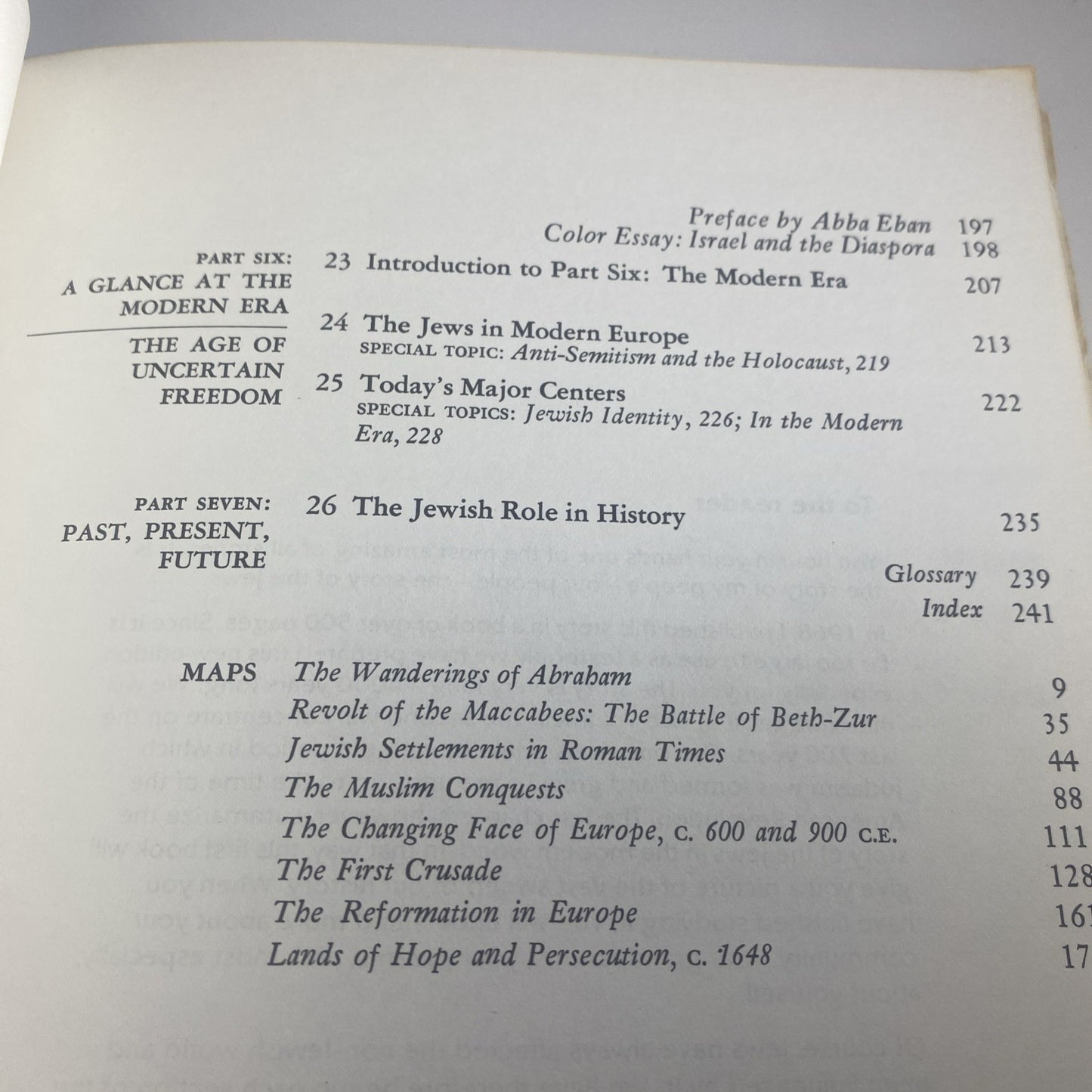 MY PEOPLE: ABBA EBAN'S HISTORY OF THE JEWS, VOL. 1 By David Bamberger Good