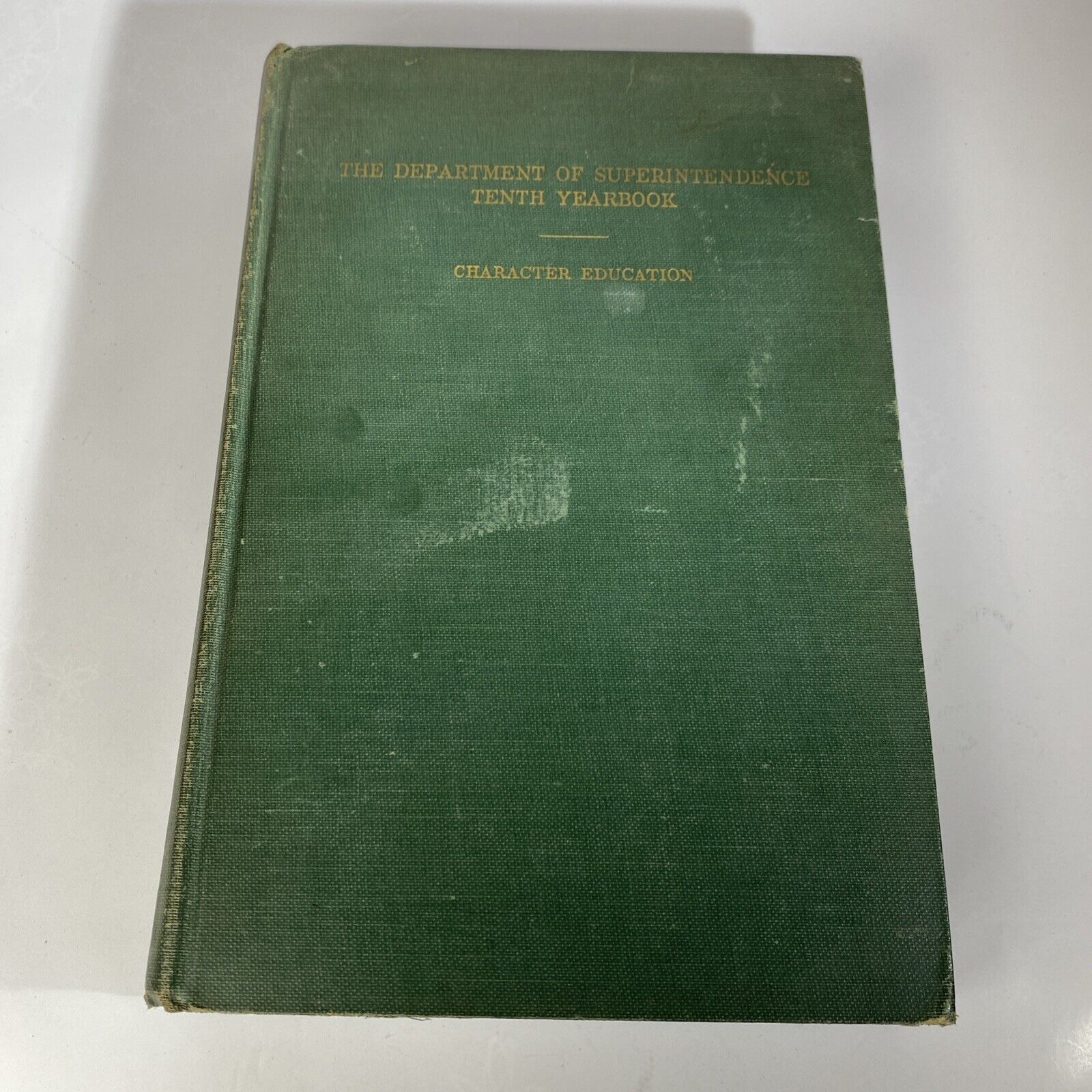 Antique The Department of Superintendence Tenth Yearbook 1932 Rare Antique Green