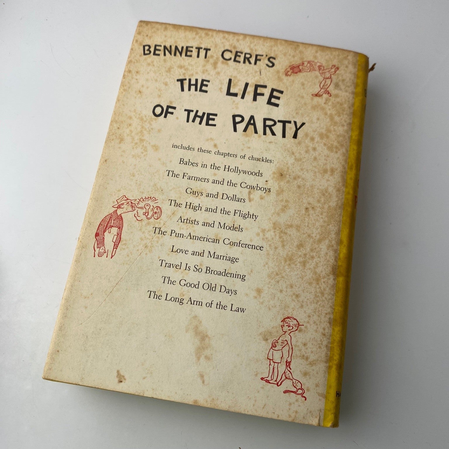 The Life of the Party Bennett Cerf 1956 Book Club Edition Humor Hanover House