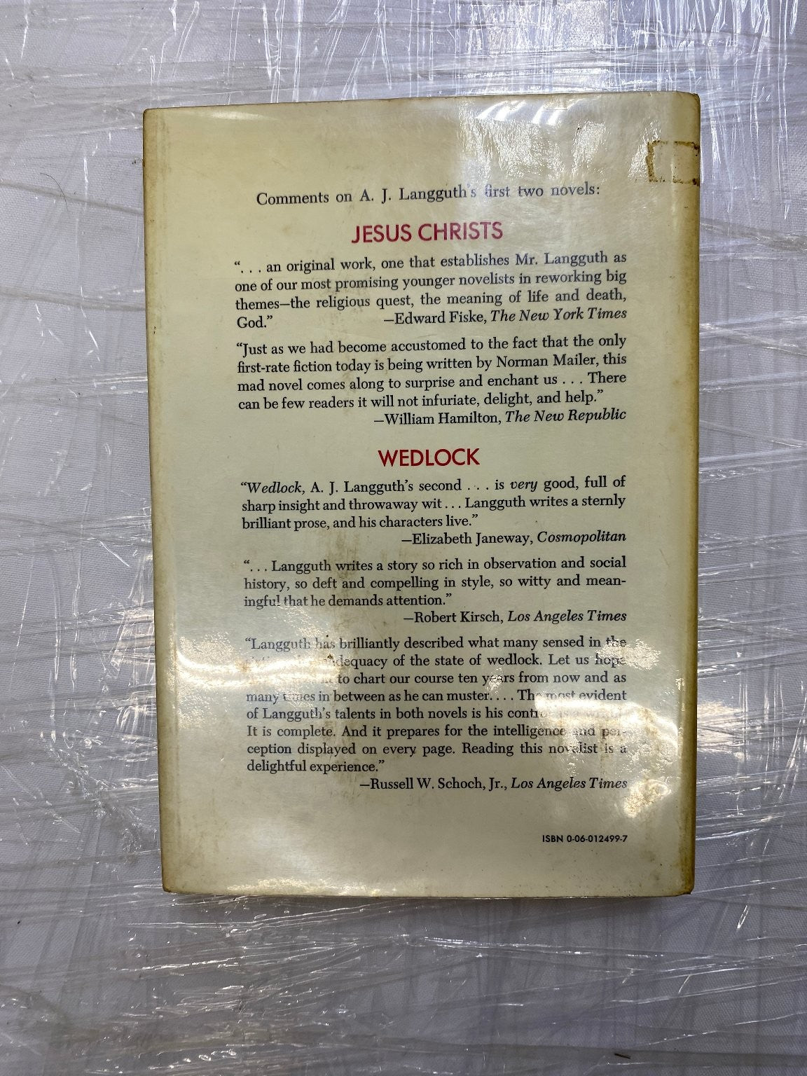 Marksman A.J. Langguth 1974 First Edition Political Suspense Harper & Row