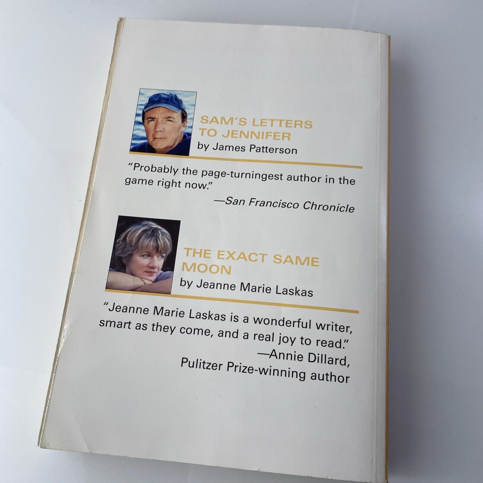 Sam's Letters to Jennifer by James Patterson And The Exact Same Moon Large Print