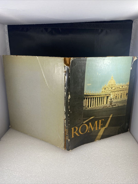 Rome Vintage 50s Hardcover Book Photography History BY PETER QUENNEL Viking