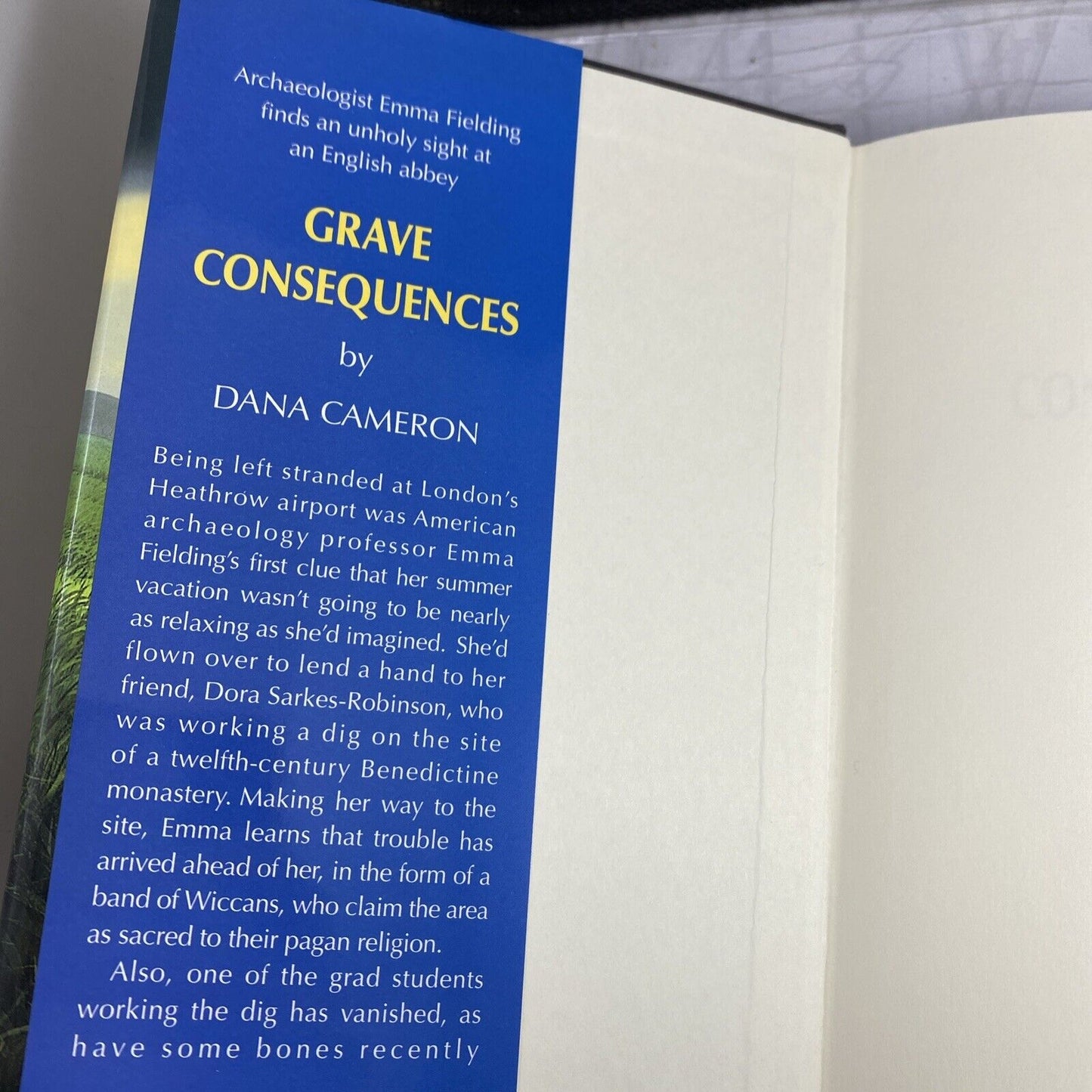 Grave Consequences (Emma Fielding Mysteries) - Cameron, Dana Hardcover Book Club