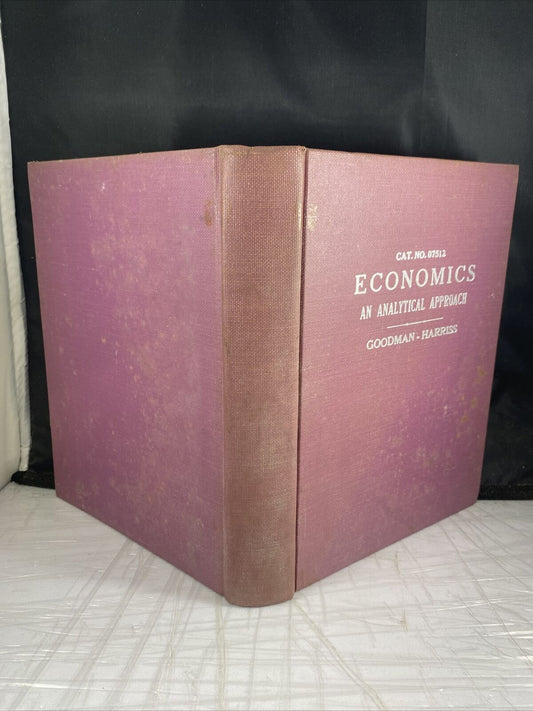 Vintage Economics: An Analytical Approach, Textbook, Goodman & Harris Clean