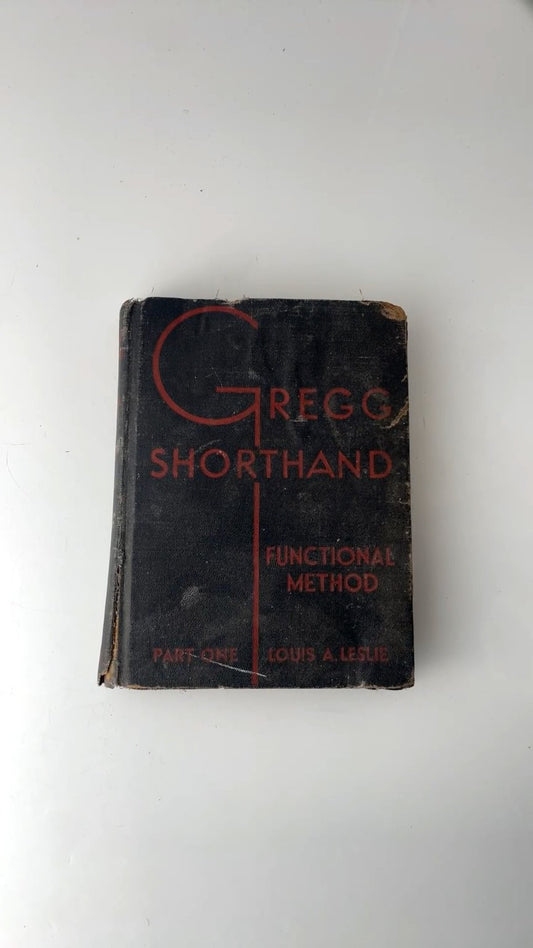 Gregg Shorthand Functional Method Louis A. Leslie Vintage Gregg Pub