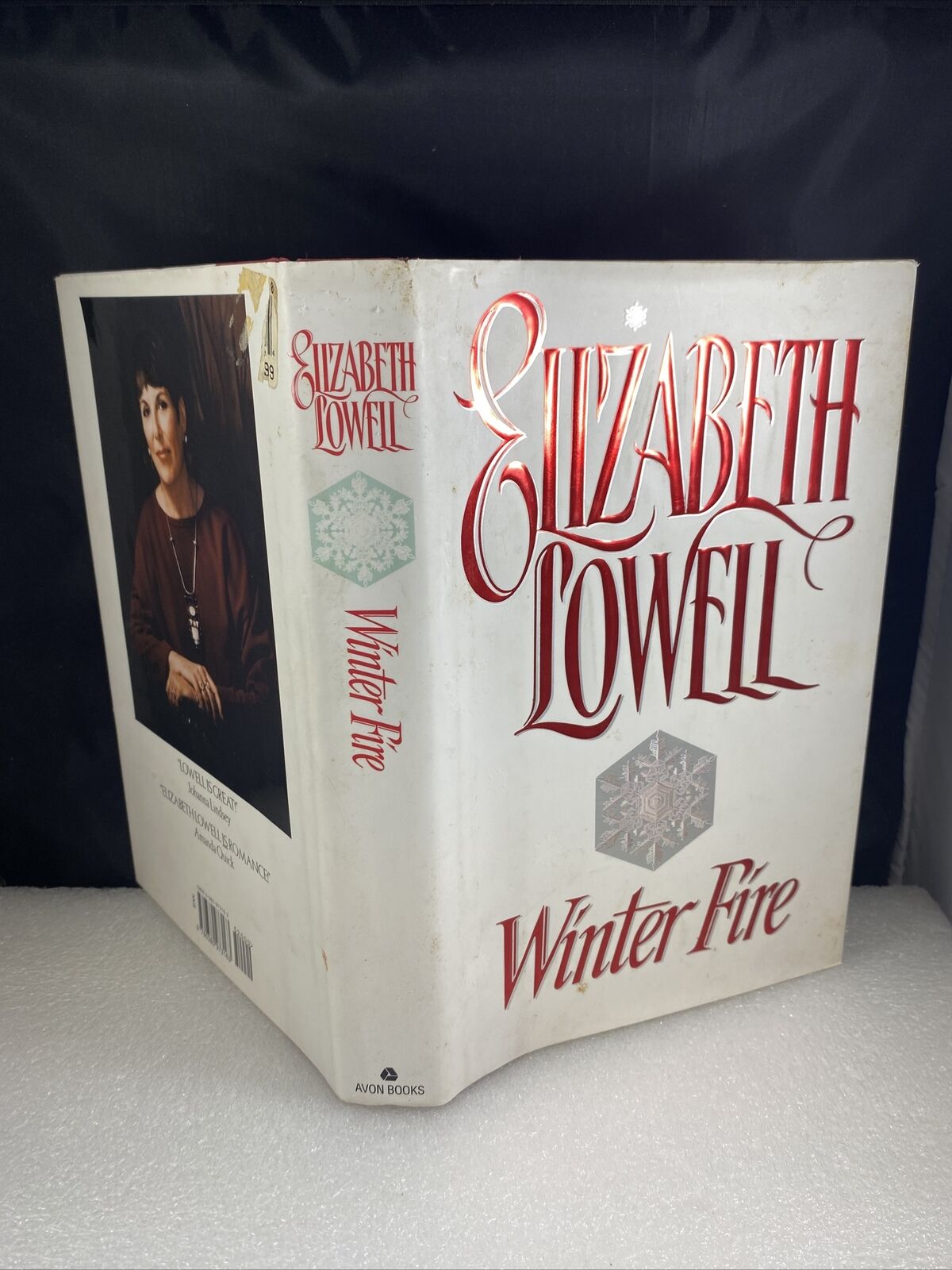 ELIZABETH LOWELL'S 'WINTER FIRE Fiction Love Novel FIRST EDITION First Print